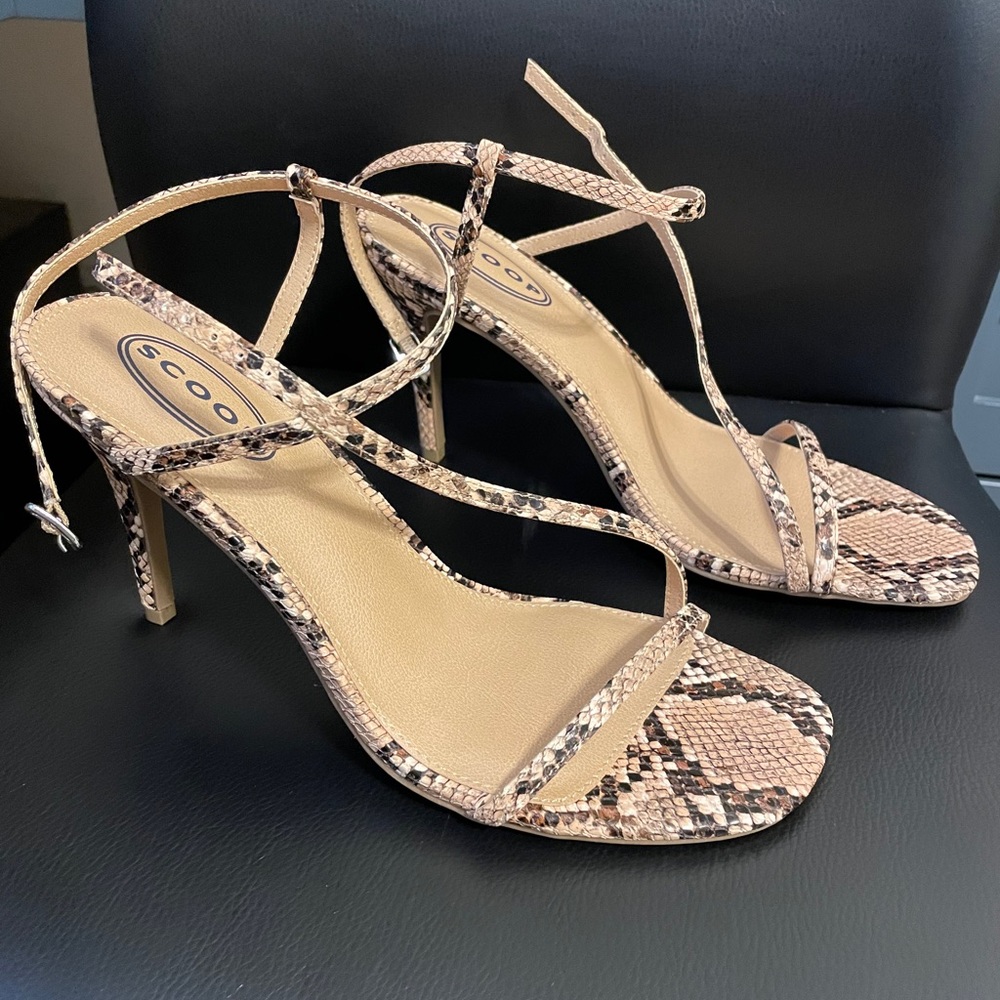 Dressy Sandals - animal print - size 9.5